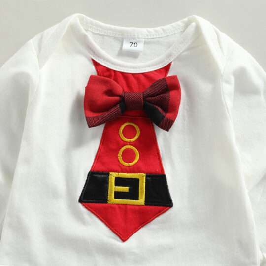 Gentleman Bow & Tie Romper