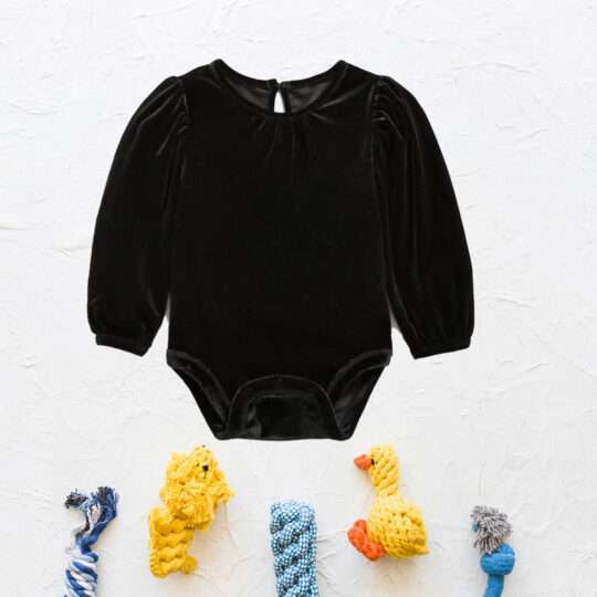 Velvet Ruffled Bodysuit