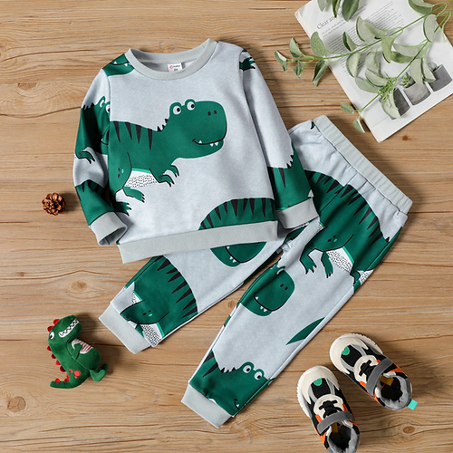2 Piece Dinosaur PJ Shirt & Pants Set