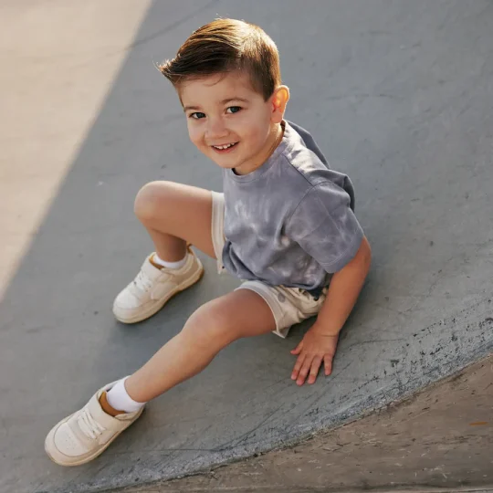 Gray Tie-Dye T Shirt For Boys