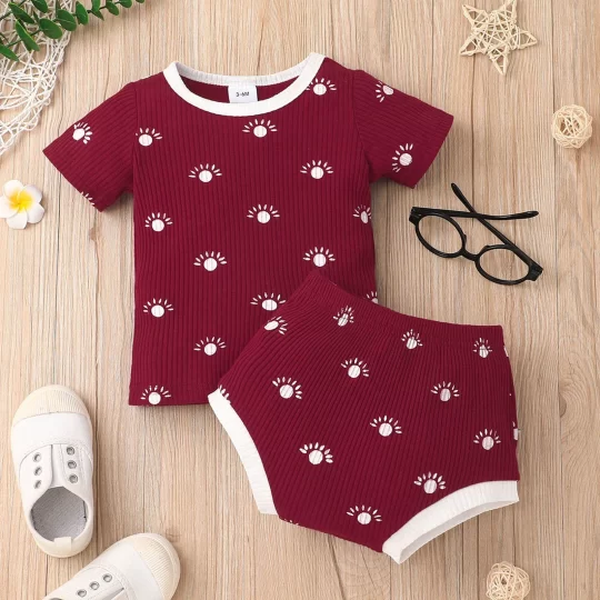 2-Piece Baby Sun Outfits Top & Short