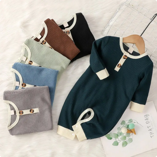 Bodysuits Waffle Jumpsuit Ribbed Clothes Knitted Stretch