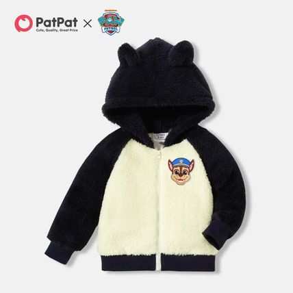 PAW Patrol Toddler Girl/Boy Character Print Plush Long-sleeve Hooded Jacket