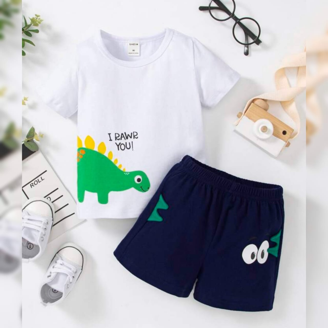 2-Piece Dino-Mite Adventure Outfit Set for Kids