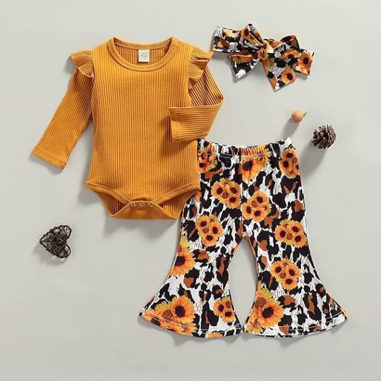 3-Piece Baby Girl's Autumn Outfit Set