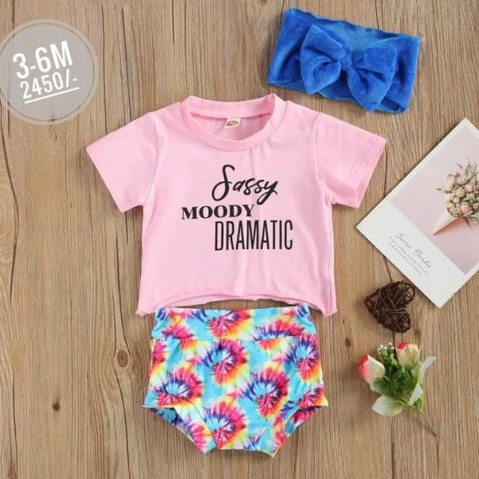 3-Piece Sassy Moody Dramatic Baby Outfit