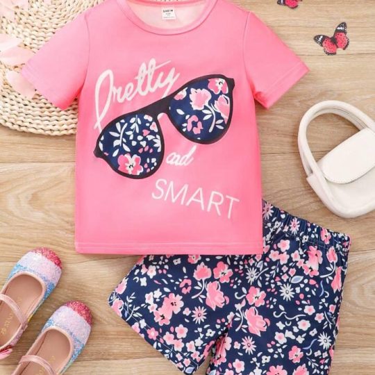 2-Piece Pretty and Smart Floral Outfit Set