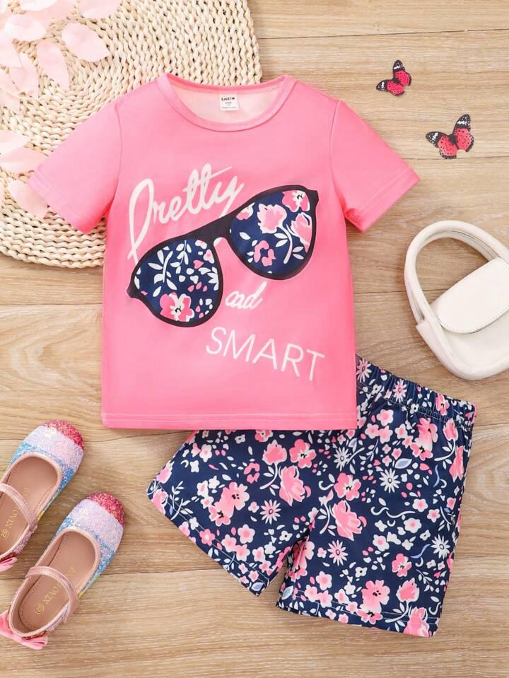 2-Piece Pretty and Smart Floral Outfit Set
