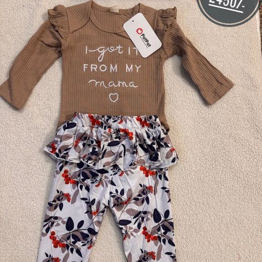 3-Piece "I Got It From My Mama" Baby Outfit Set