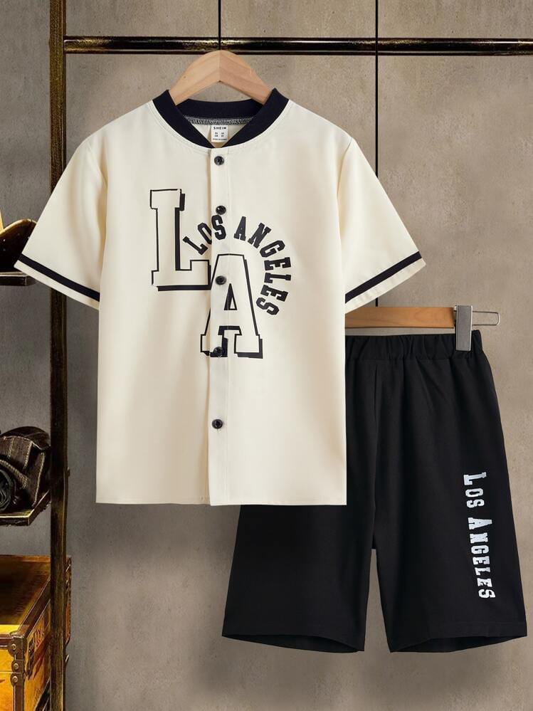 2-Piece Los Angeles Baseball Style Two-Piece Set