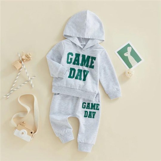 2-Piece "Game Day" Baby Hoodie and Jogger Set