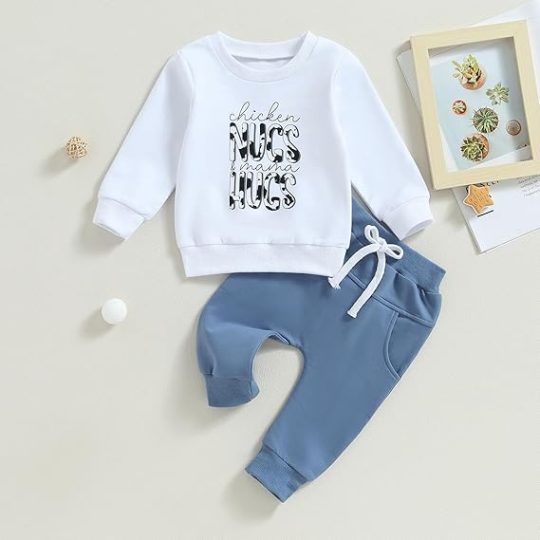 2-Piece Chicken Nuggets and Mama Hugs Toddler Outfit