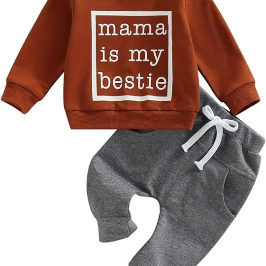 2-Piece "Mama is My Bestie" Toddler Outfit