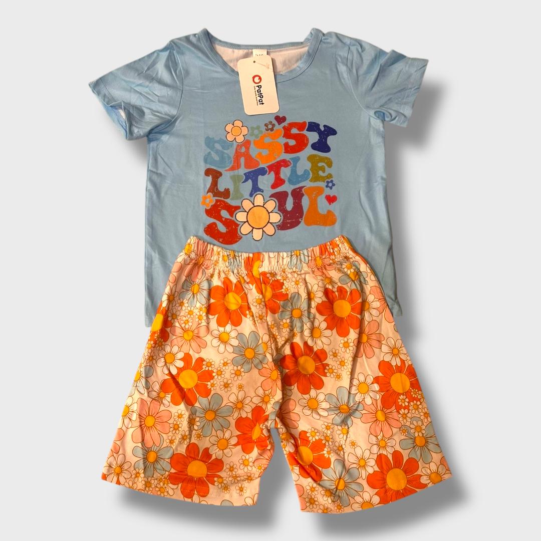 2-Piece Sassy Little Soul Floral Outfit