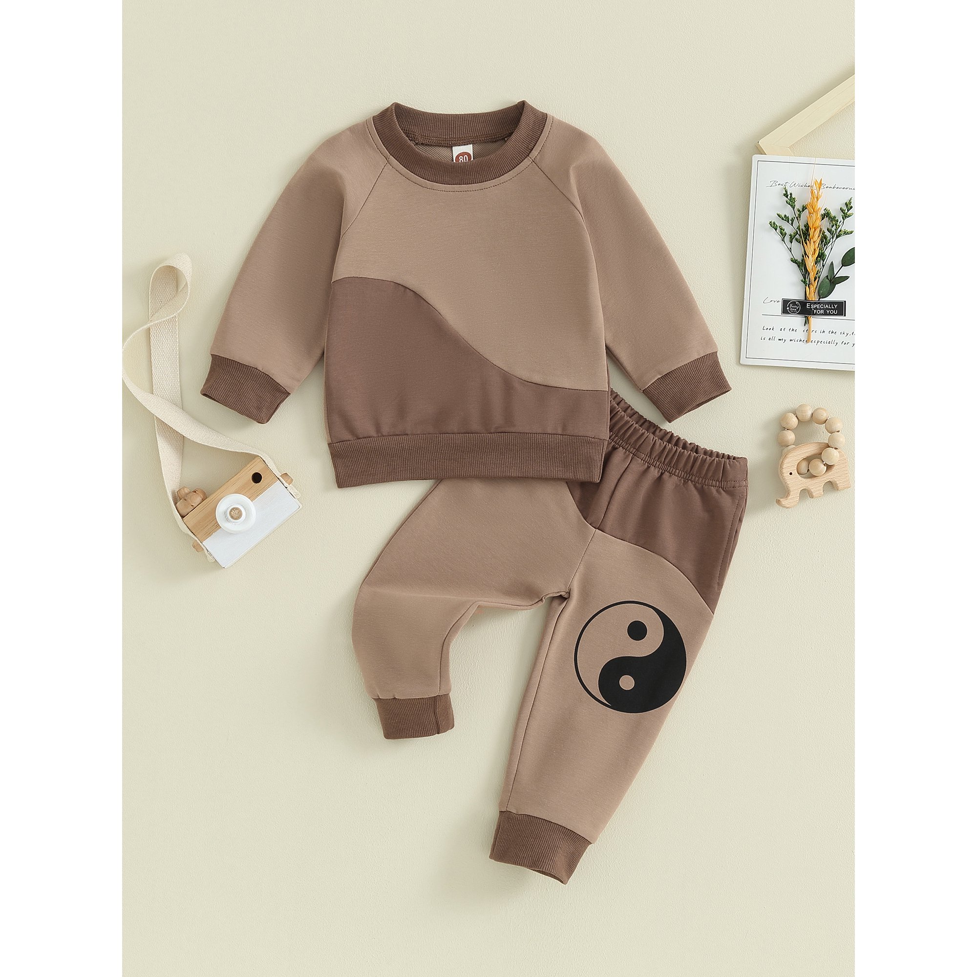 2 Piece Yin-Yang Kids' Loungewear Set