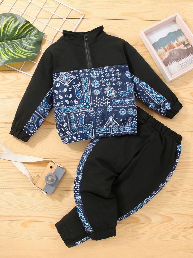 2 Piece Kids' Bandana Print Tracksuit