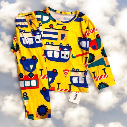 2- Piece Kids' Construction-Themed Pajama Set