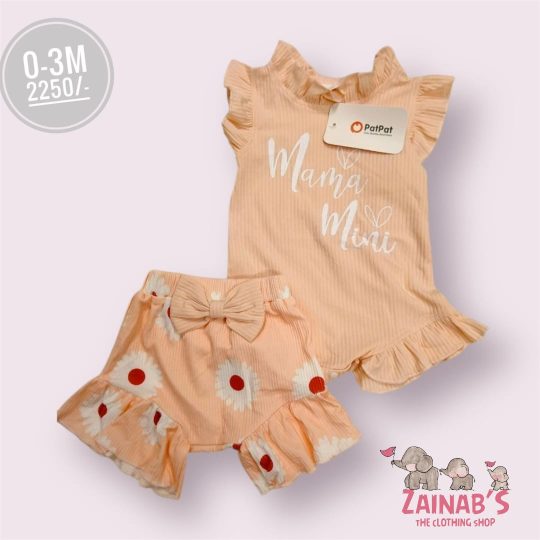 2-Piece Mama's Mini Peach Outfit