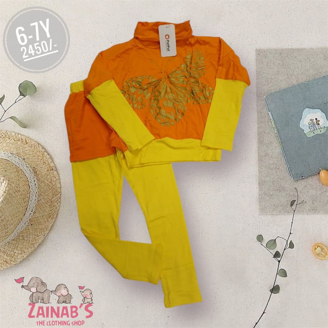 2- Piece Butterfly Delight Kids Outfit