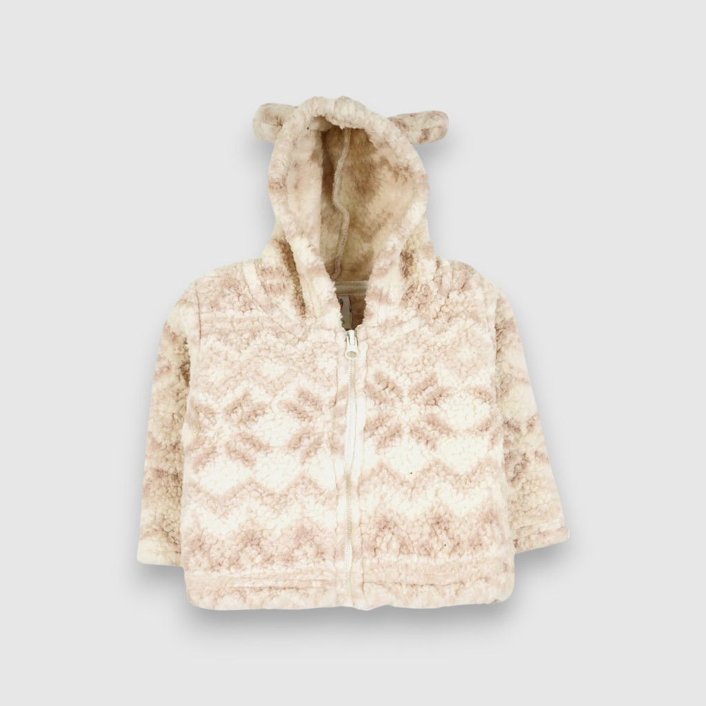 Cozy Fleece Baby Hoodie with Bear Ears
