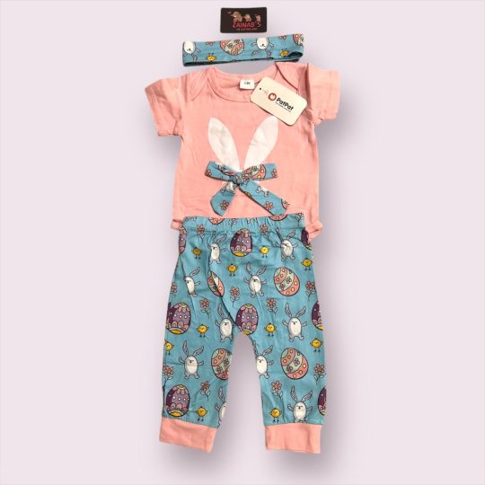 3-Piece Bunny Baby Outfit Set