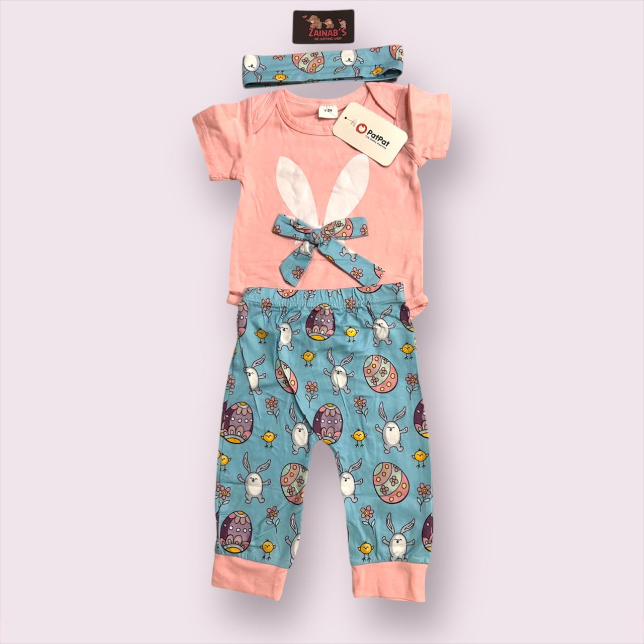 3-Piece Bunny Baby Outfit Set
