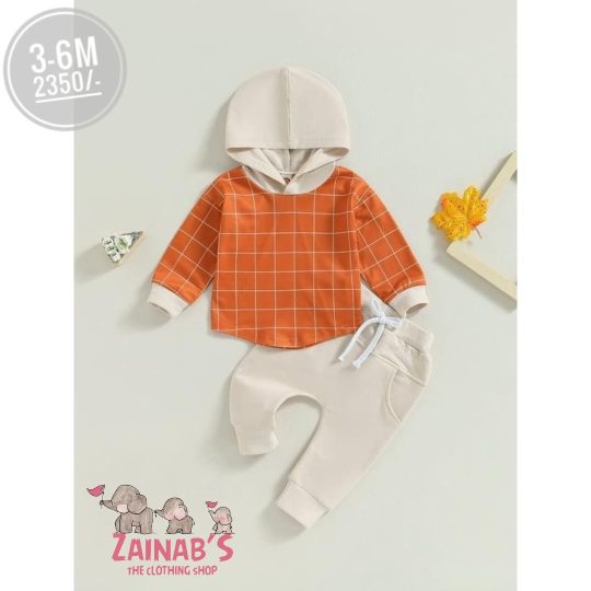 2-Piece Cozy Autumn Baby Hoodie Set