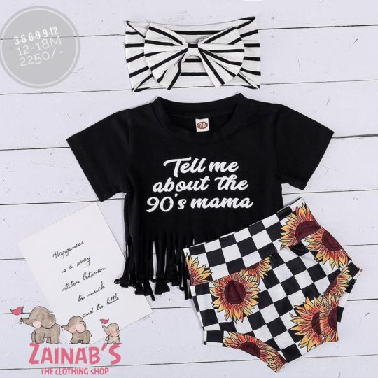 2-Piece 90's Mama Baby Outfit Set