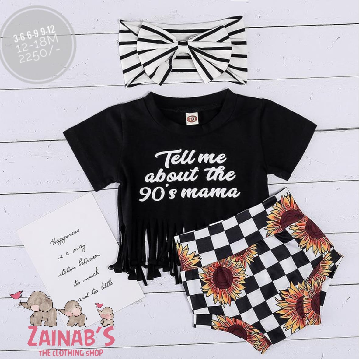 2-Piece 90's Mama Baby Outfit Set