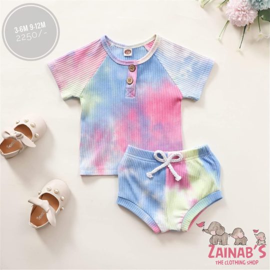 2-Piece Tie-Dye Baby Outfit Set