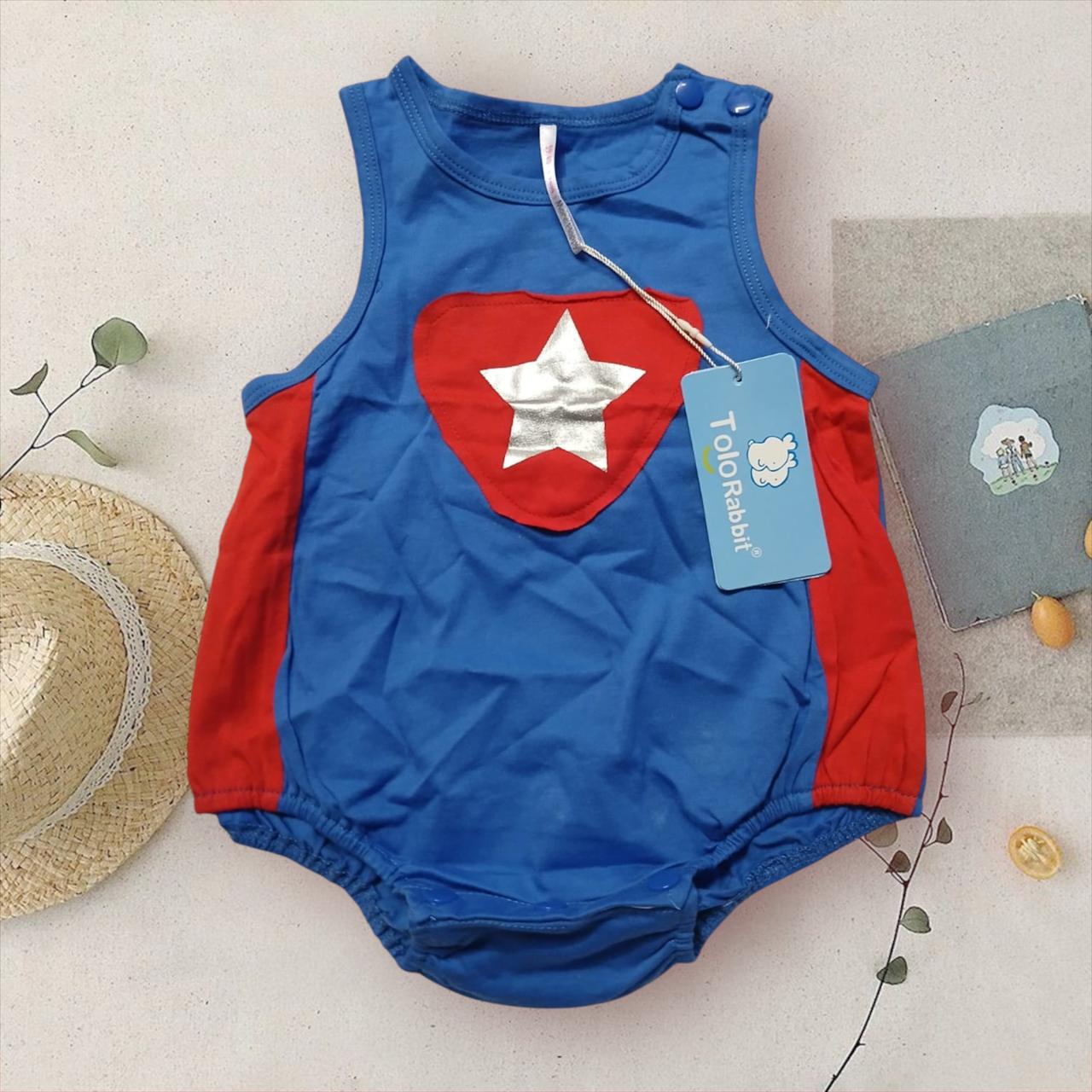 Superhero Star Baby Romper