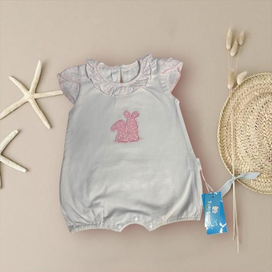 Pink Bunny Baby Romper
