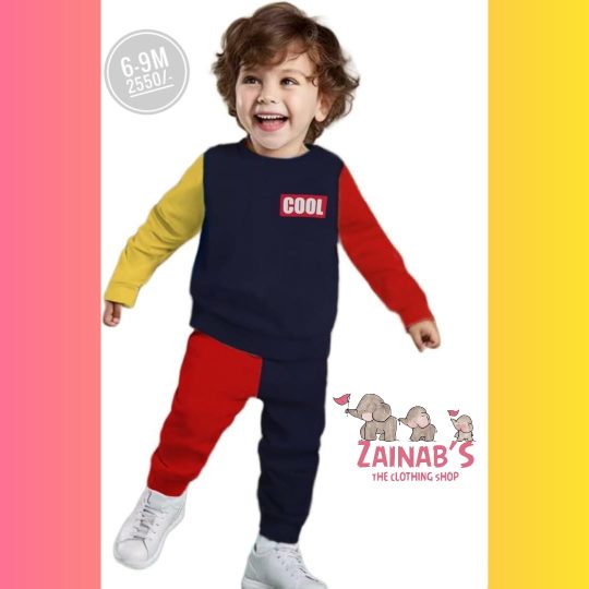2-Piece Cool Color Block Toddler Outfit