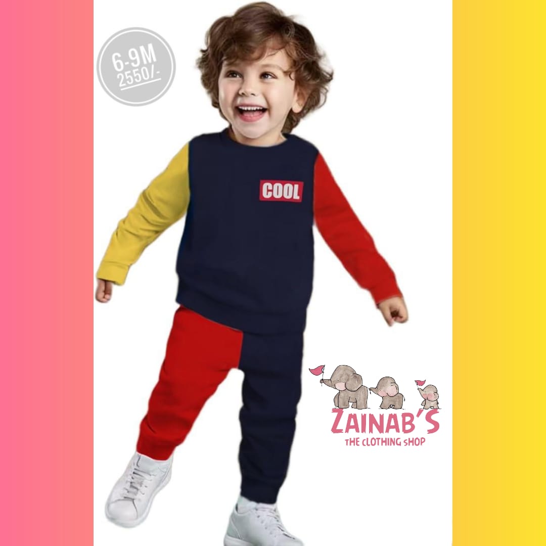 2-Piece Cool Color Block Toddler Outfit