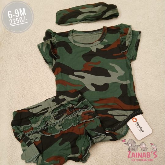 2-Piece Camouflage Baby Outfit Set