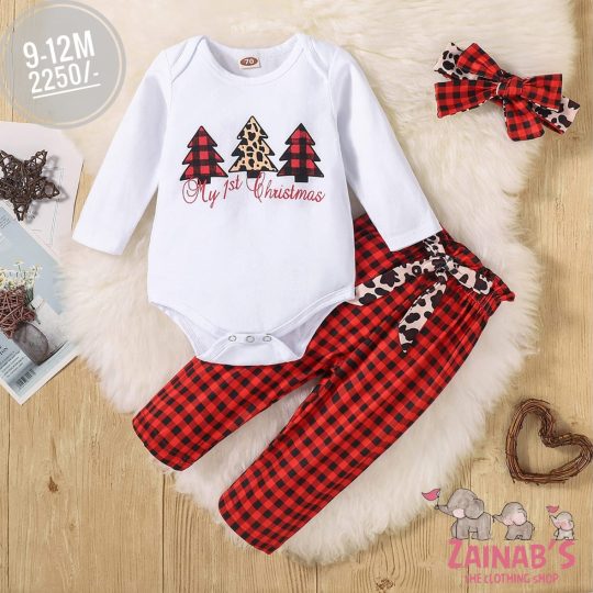 2-Piece My 1st Christmas Outfit Set