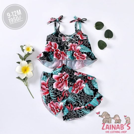 2-Piece Floral Baby Outfit