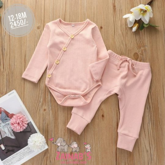 2-Piece Baby Pink Outfit Set