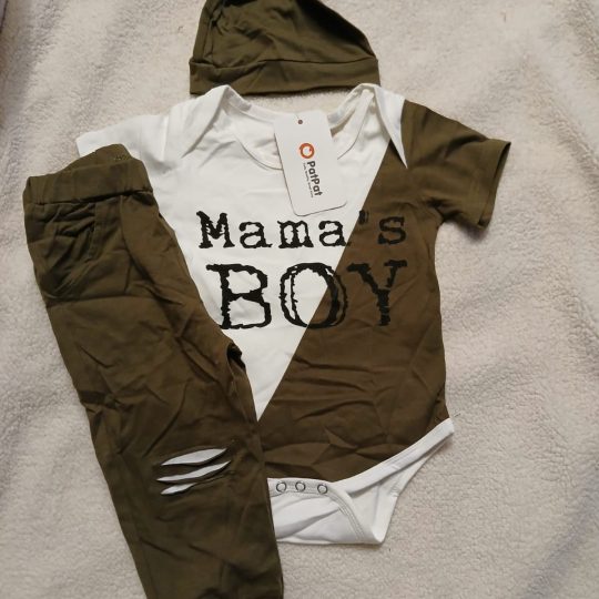 3-Piece "Mama's Boy" Baby Outfit Set