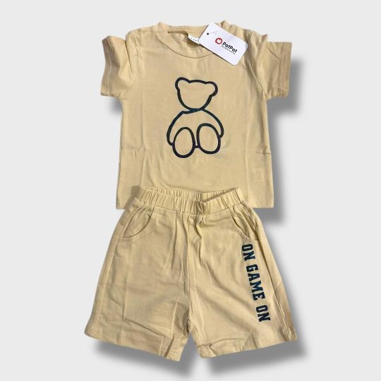 2-Piece Game On Bear Shorts Set