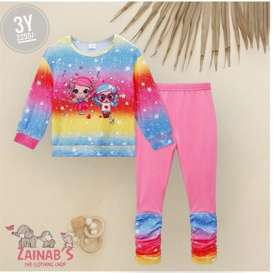 2-Piece Gradient Star Outfit