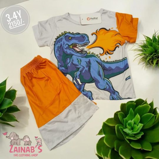 2 Piece Fire-Breathing Dinosaur Set